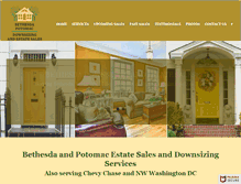 Tablet Screenshot of bethesdadownsizing.com